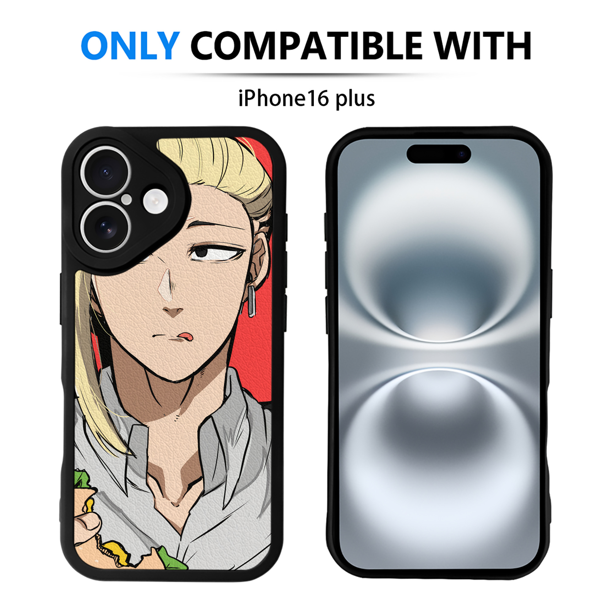 （画像用） 東京リベンジャーズ Tokyo Revengers 【iPhone 16シリーズ対応】シリコンスマホケース（レザー調） 材質：シリコン
